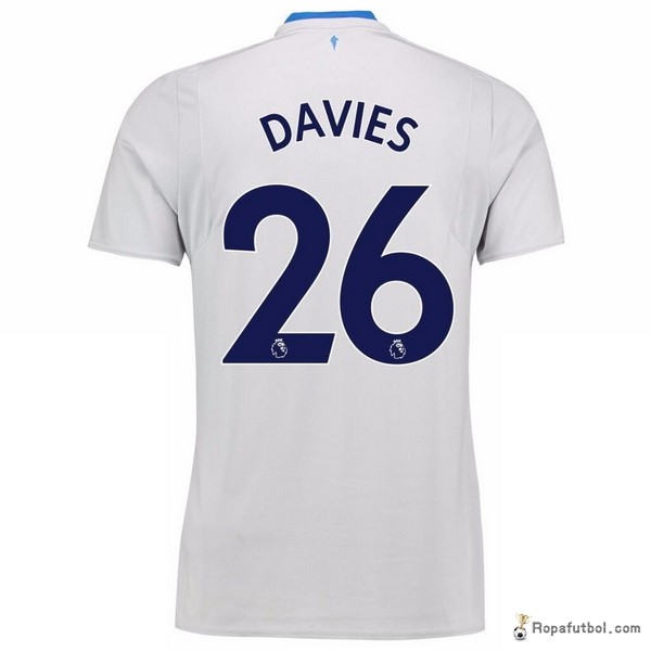 Camiseta Everton Replica Segunda Ropa Davies 2017/18